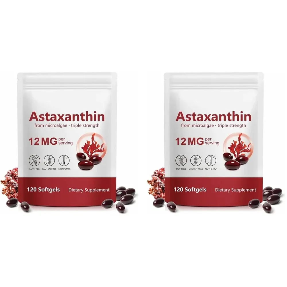 Astaxanthin 12mg Softgels Triple Strength Antioxidant Support for Skin Eye Joint & Immune Health – 120 Count 4‑Month Supply — image 8