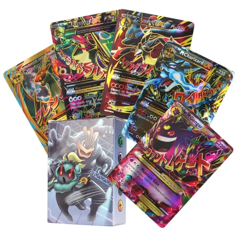 60/100Pcs Pokemon Shiningการ์ดภาษาอังกฤษรุ่นMEGA GX Vmaxแท็กEX Proxyคอลเลกชันการ์ดของเล่นเด็กของขวัญ — image 1