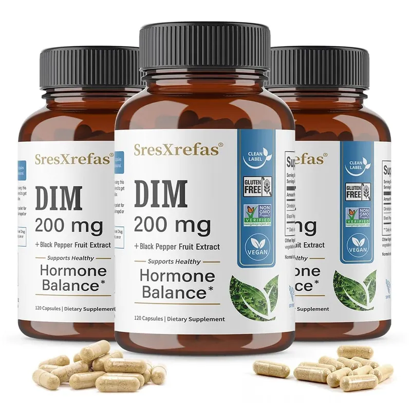 Doplněk DIM 200 mg Unisex podpora menopauzy Podpora antioxidantů Podpora celkového zdraví — image 11