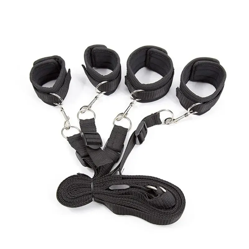 Restraint Erotica Binding Sex Forced Split Leg Straps Neck Wrist Bdsm Bondage Set Sex Toys For Woman Couples Product No Vibrator — image 12
