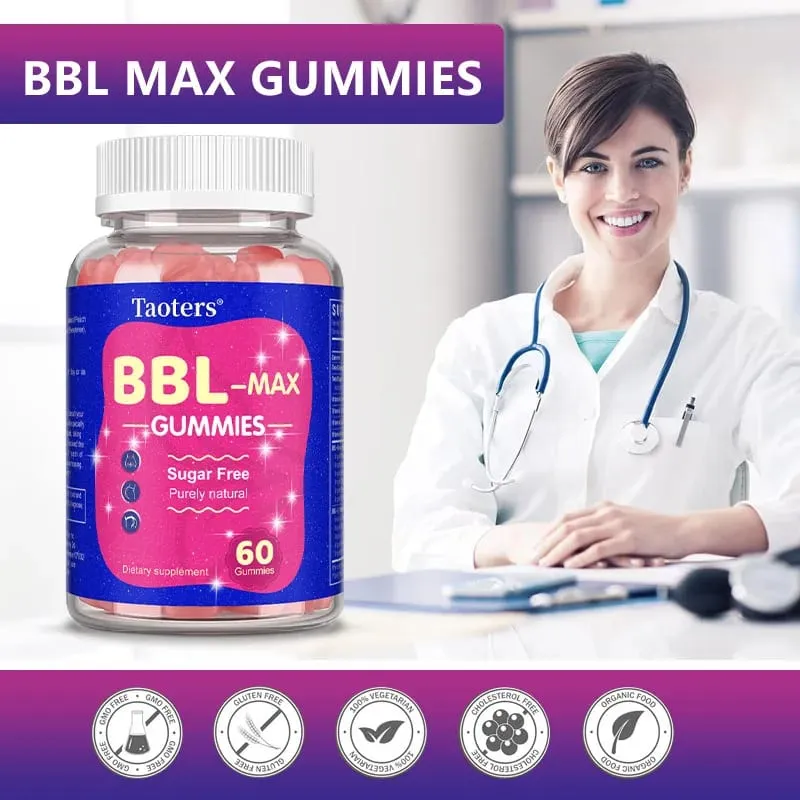 Gomme gommose per l'ingrandimento dei glutei da donna - BBL- MAX Gummies - con multivitaminici ed estratti di erbe — image 6