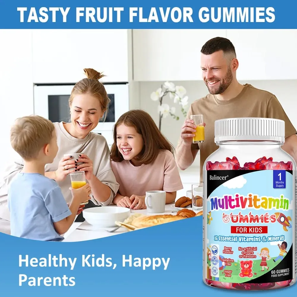 Kids Multivitamin Gummies - วิตามินและแร่ธาตุที่จำเป็น 16 ชนิด - รองรับการเจริญเติบโตและพัฒนาการที่ดี — image 3