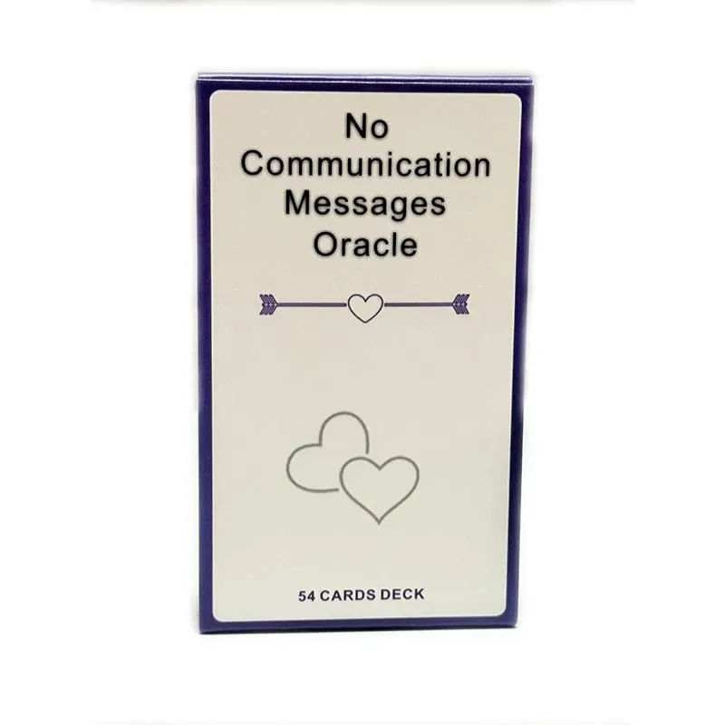 No hay comunicación, masajes, cartas de oráculo, 54 versiones en inglés, mensajes, juegos de mesa