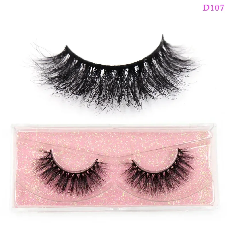 3D Mink Lashes Soft Hair False Eyelashes Fluffy Volume Wispy Fake Eyelashes Extension Makeup