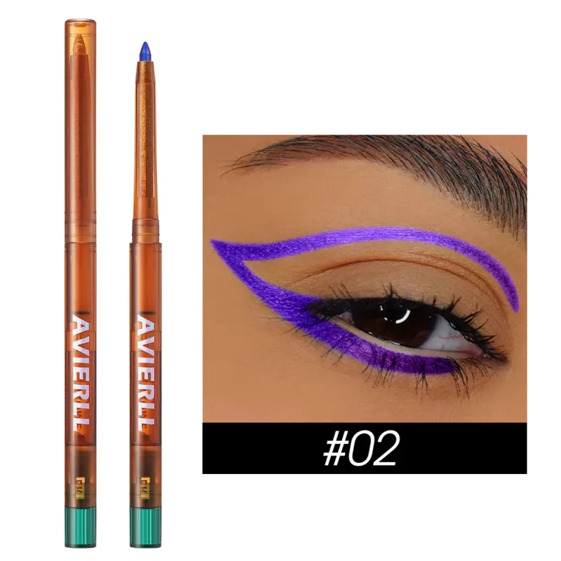 Bunglon Eyeliner Cair Mutiara Gloss Metalik Mengkilap Eyeshadow Liner Multi Warna Krom Aurora Riasan Mata Pigmen Glitter
