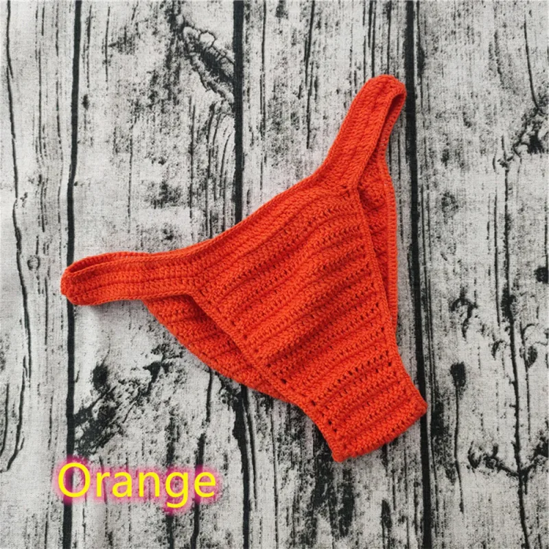 Chaud hommes femmes sous-vêtements respirants main Crochet taille basse Gstring natation bain de soleil string Sissy culottes Трусы Мужские — image 20