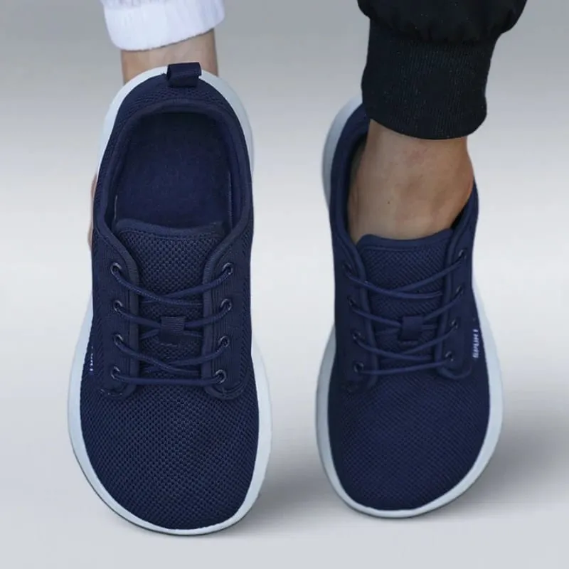 Chaussures à plateforme à bout large pour hommes, chaussures d'entraînement respectueuses des gros orteils, baskets durables à semelle intérieure en mousse à mémoire de forme, chaussures de voyage respirantes — image 6