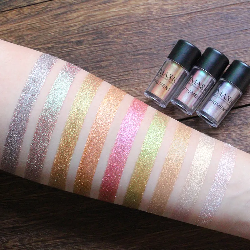Neue Ankunft Glitter Lidschatten Metallic Lose Pulver Wasserdicht Schimmer Pigmente Farben Lidschatten Make-Up Kosmetik — image 4
