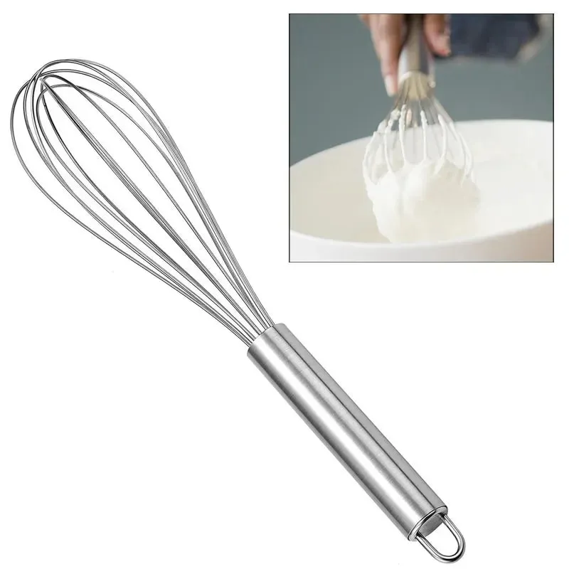Frullino per le uova manuale da 10 pollici Frusta in acciaio inox Filo da cucina Palloncino Frusta Latte Frullino per le uova Miscelatore per uova Strumenti