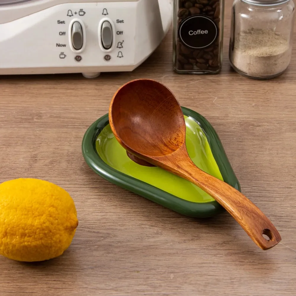 1 buah sendok keramik cocok untuk meja dapur yang digunakan untuk sendok, sendok, dan pengocok telur — image 6