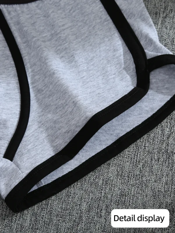 1/4 adet erkek iç çamaşırı boksörler pamuk külot nefes düz Boxershorts erkek orta bel külot Trend erkek şort Homme şort — image 8