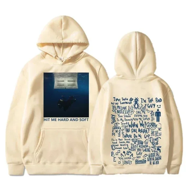 Hit Me Hard and Soft Tour Hoodie Billie Pullover Men Singer Graphic Printing Autumn Winter Fleece Sweatshirts for Fans — image 13