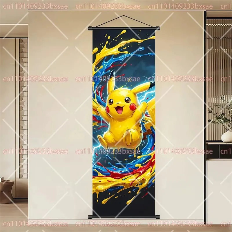 Peinture en rouleau HD de dessin animé Pokémon, Eevee, Pikachu, Suicune, Charizard, Mewtwo, décoration murale de fond, affiche, cadeau pour enfants — image 29