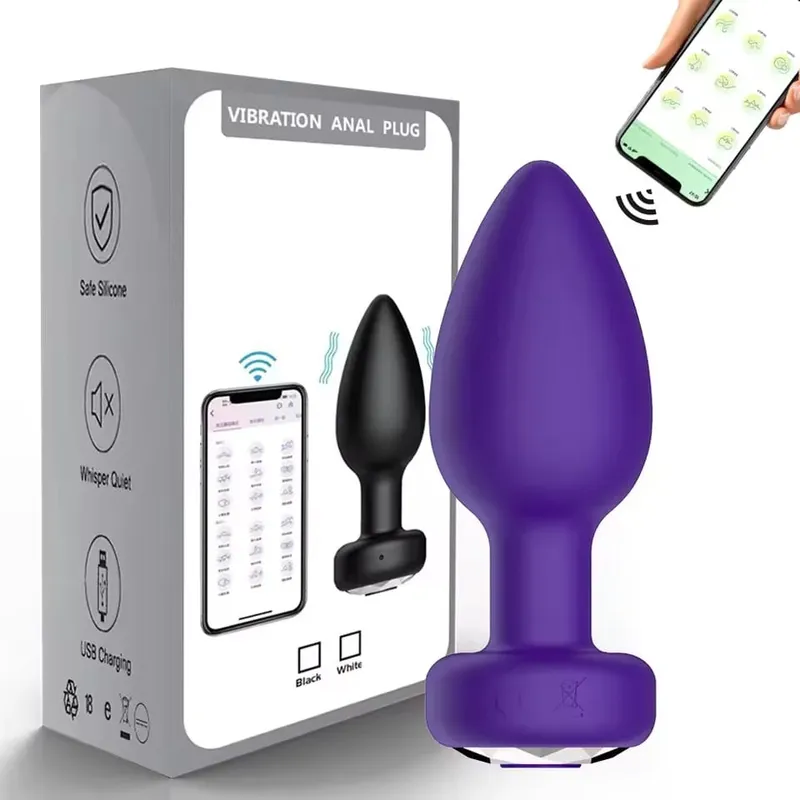 ỨNG DỤNG Điều Khiển Hậu Môn Cắm Máy Rung Bluetooth Mông Cắm Máy Rung Tuyến Tiền Liệt Máy Massage Nữ Masturbator Đồ Chơi Tình Dục Người Lớn dành cho Nữ — image 11