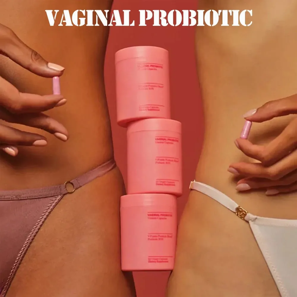 Kapsul Vitamin Probiotik Faraj Wanita Menyokong Saluran Kencing dan Kesihatan Faraj Campuran Probiotik Lactobaccilus & V-Positiv — image 7
