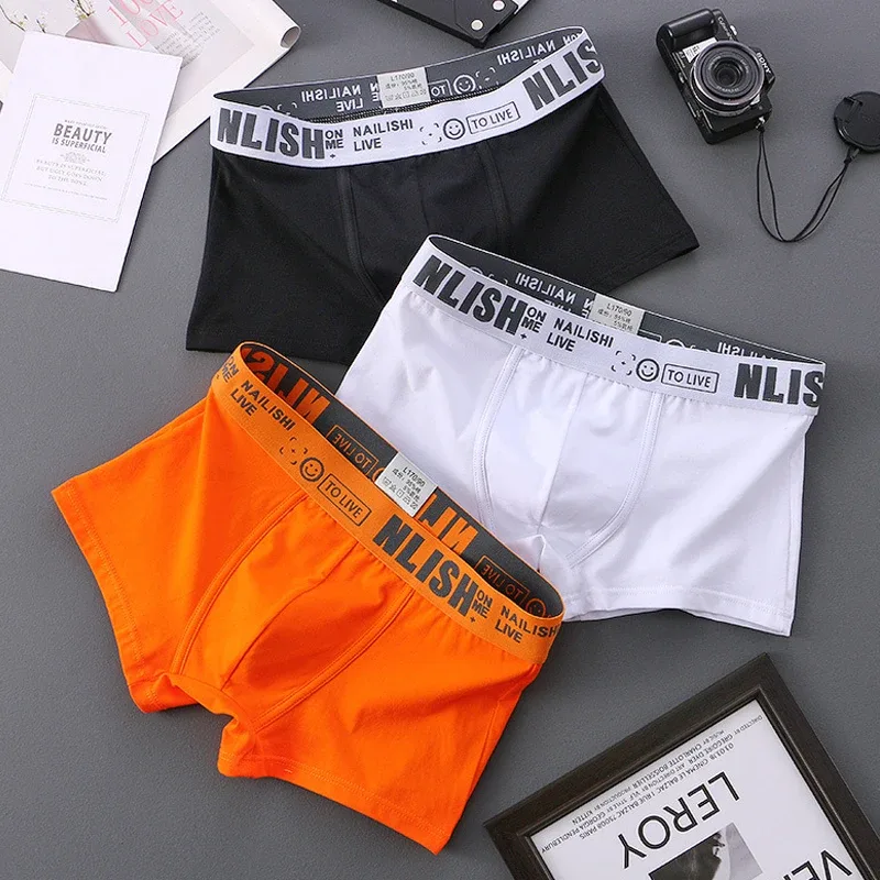 [Bloom the love] Marke Solide 1 stücke/3 stücke Boxer Männer Unterwäsche Baumwolle Boxershort Herren Boxer Mann Cuecas masculina Größe M-3XL nl-112