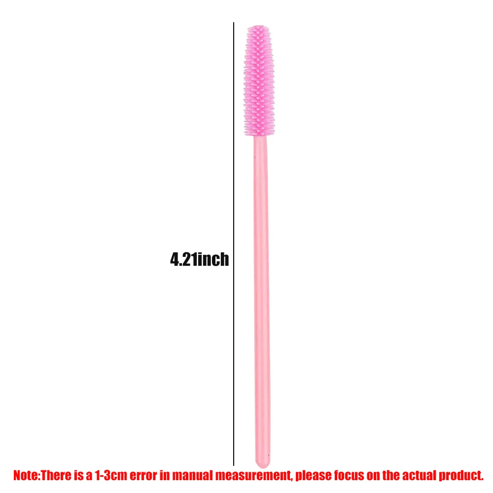 50/100 stücke Wimpern Pinsel Silikon Wimpern Pinsel Mascara Wands Applikatoren Für Frau Lash Augenbrauen Kosmetik Make-Up-Tool — image 2