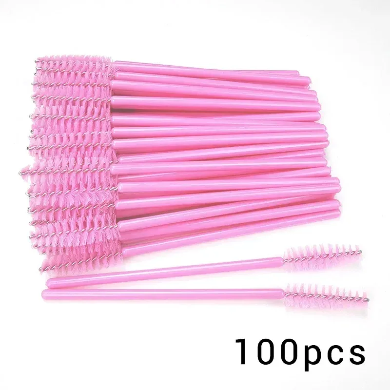 100/300Pcs Disposable Eyelash Mascara Brushes for Eye Lashes Extension Eyebrow and Makeup Lash Spoolies Wands — image 10