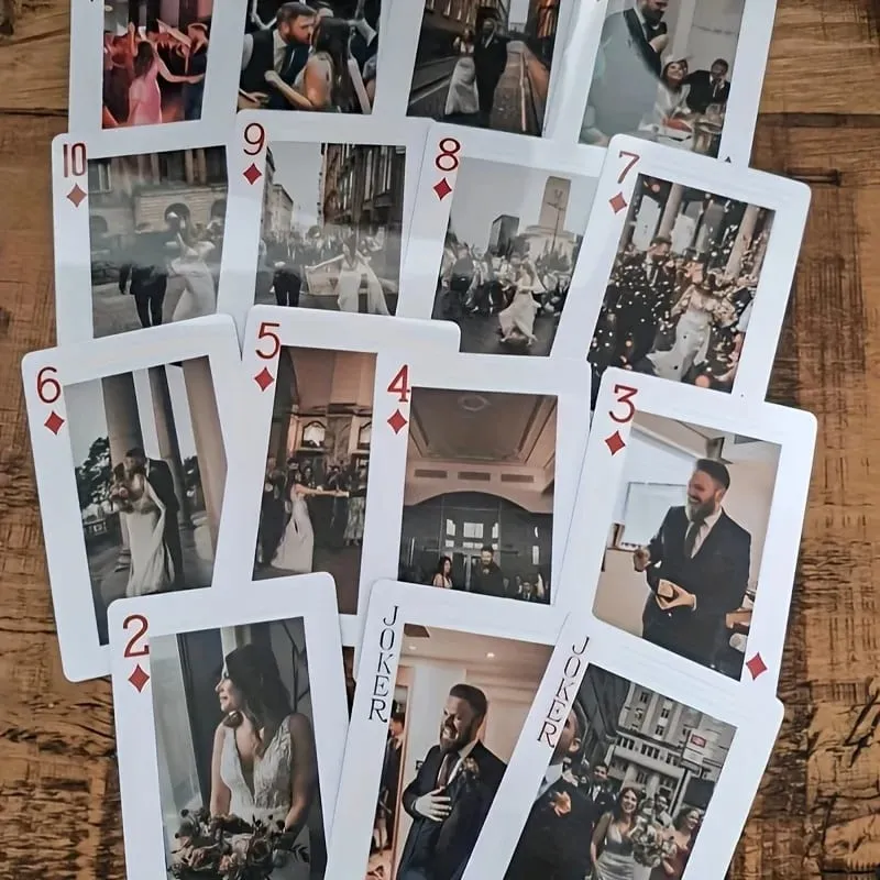 Carte da gioco con foto personalizzate Immagine personalizzata di cani da compagnia e gatti Mazzo da poker Anniversario di matrimonio Coppia di amici di famiglia Regalo commemorativo — image 4