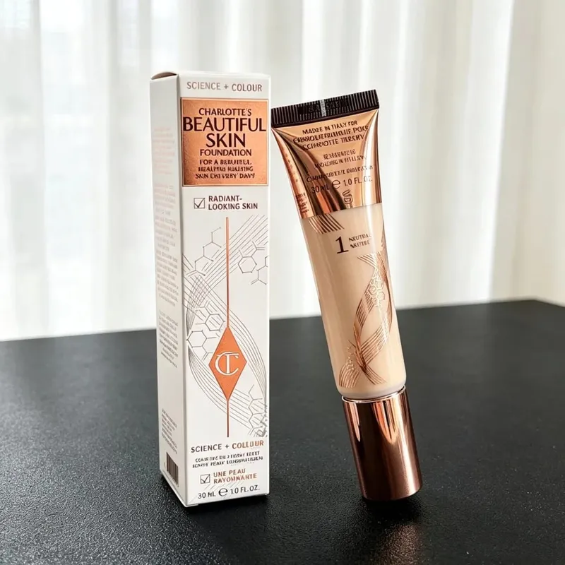 Charlotte Tilbury Setting Powder Compact Lip Gloss Foundation דו-גווני פלטת צלליות סומק קל משקל עדין עמיד לאורך זמן — image 23