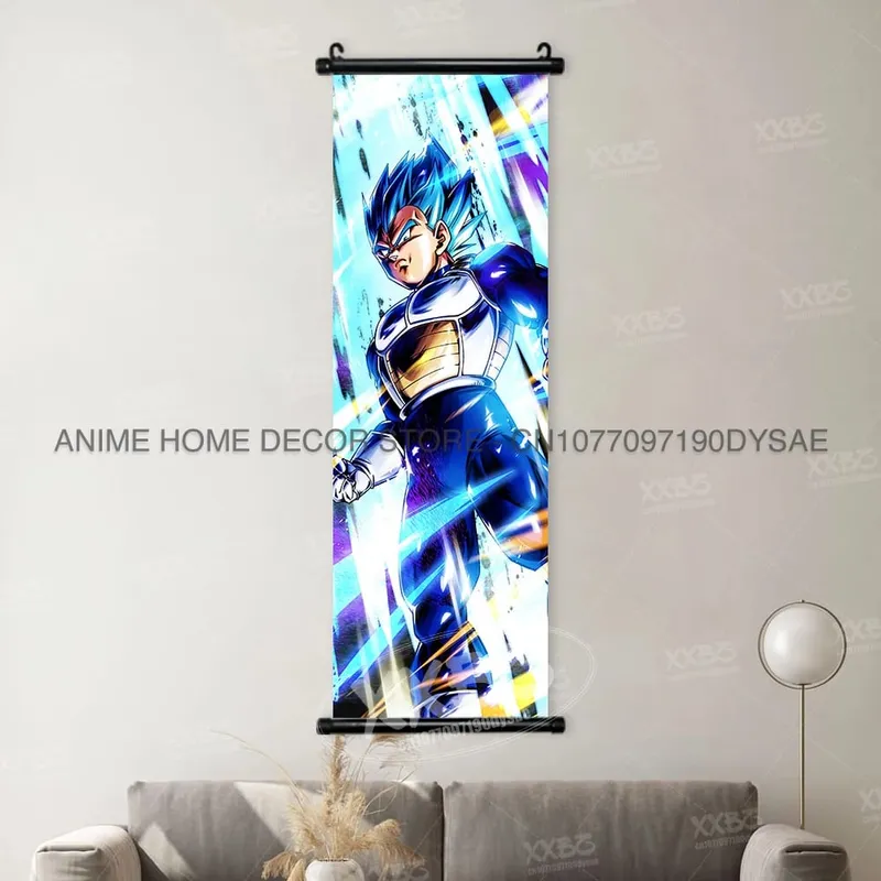 Dragon Ball Posters Anime Figures Wall Art Frieza Home Decor VegetaIII Scrolls Picture Goku Hanging Painting Son Gohan Wallpaper — image 19