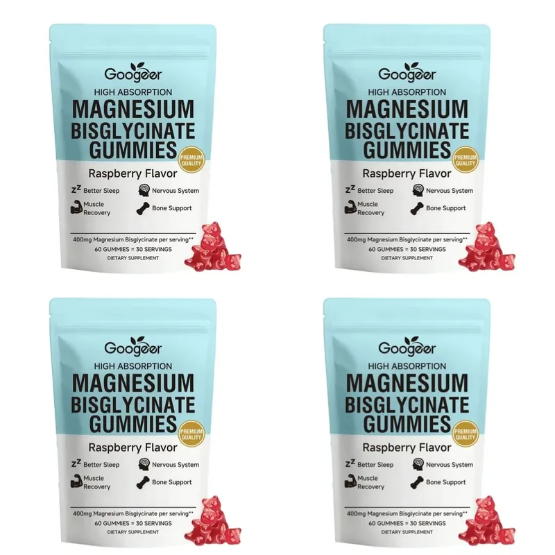Caramelle gommose al bisglicinato di magnesio per il sonno dei muscoli ossei, il benessere del sistema nervoso con vitamina D3 e zinco 60 caramelle gommose — image 8