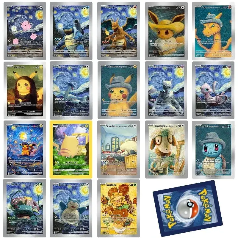 Collezione di carte fai da te 2023 SVP EN VAN GOGH/CAPPELLO IN FELTRO GRIGIO Self Made Singola carta Gioco classico Anime Carte regalo giocattolo