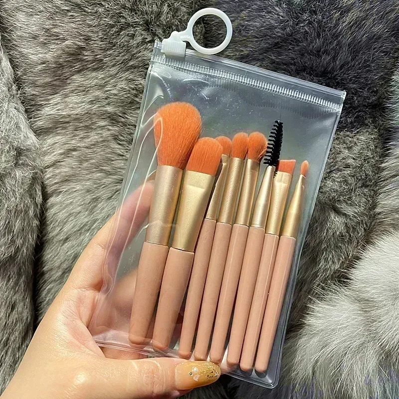 8-delige make-upborstelset Zachte pluizige professionele cosmetische foundationpoeder Oogschaduw Kabuki Blending Make-upborstels Schoonheidstools — image 8