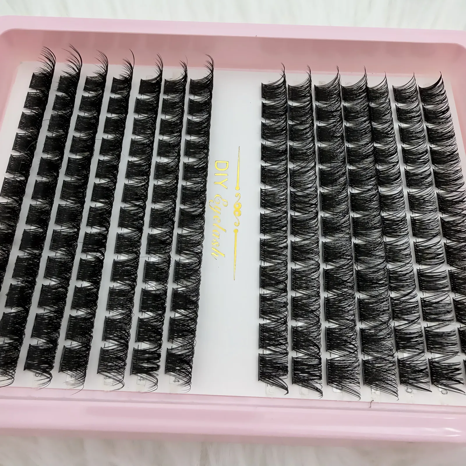D Curl Lash Cluster Campuran Bulu Mata DIY Berbulu Ekstensi Bulu Mata Palsu Individu Yang Dapat Digunakan Kembali Tampilan Alami untuk Riasan Mata Sehari-hari — image 5