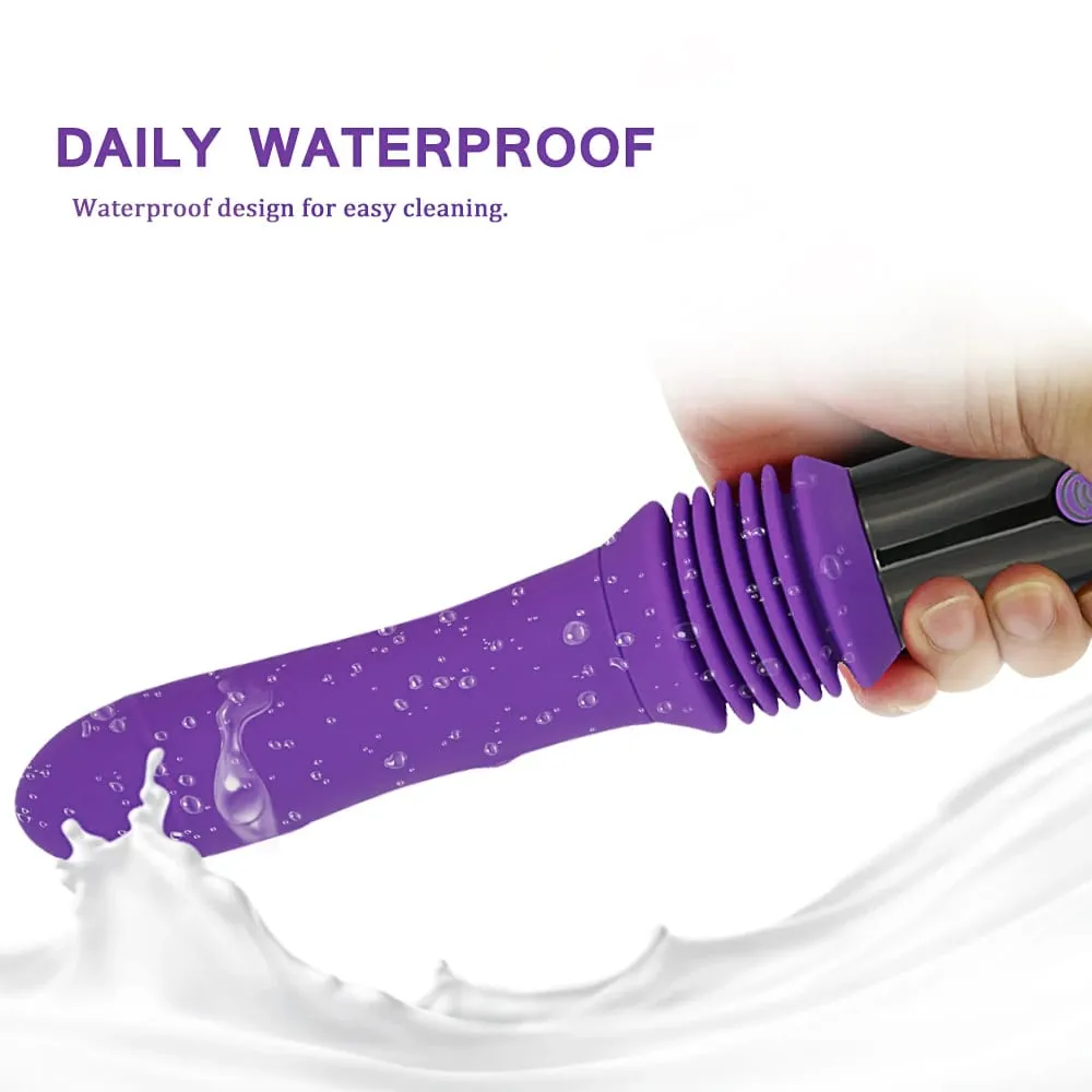 Thrusting Sex Machine Telescopic Dildo Vibrator ช่องคลอดนวดการสำเร็จความใคร่ G จุดกระตุ้นผู้ใหญ่หญิงของเล่น Masturbator — image 5