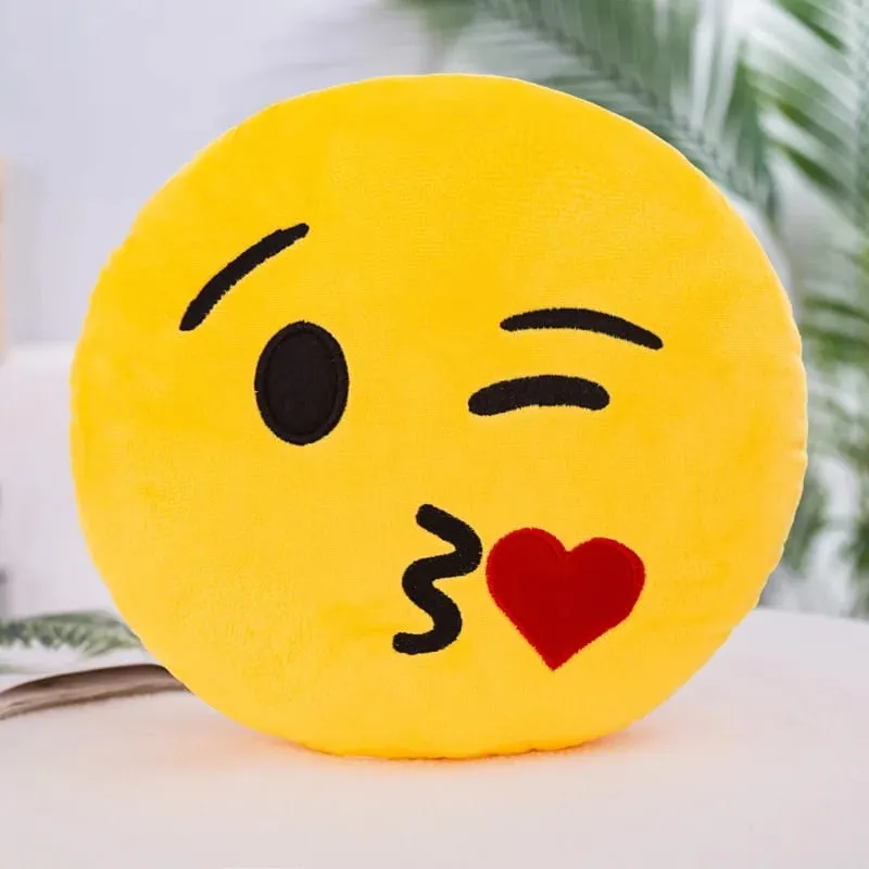 หมอนตุ๊กตาหน้ายิ้ม Meme Emoji ขนาด 32 ซม. หมอนกอดนุ่มสุดน่ารักสำหรับส่วนที่เหลือนอนและเบาะ - ของขวัญของเล่น — image 4