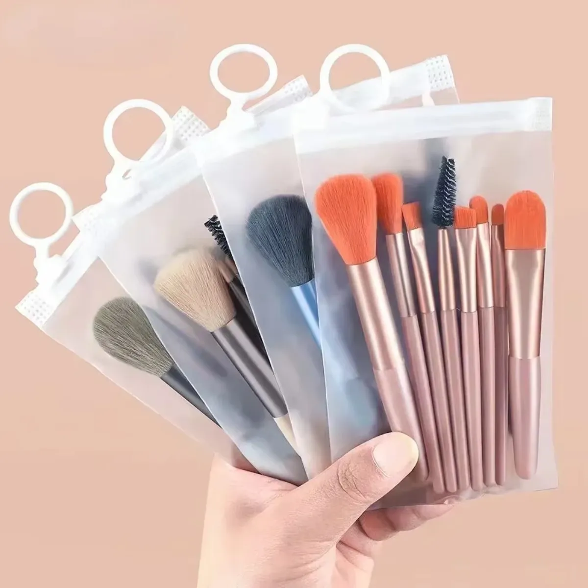 8-delige make-upborstelset Zachte pluizige professionele cosmetische foundationpoeder Oogschaduw Kabuki Blending Make-upborstels Schoonheidstools — image 1