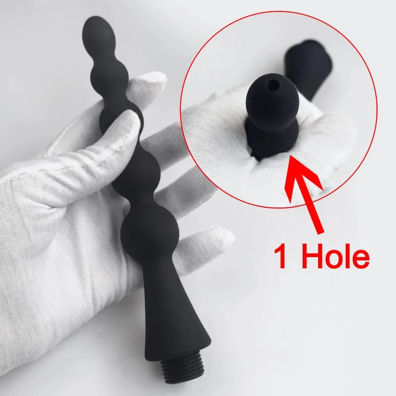 1 Pz Silicone butt flush plug-in doccia clistere dilatatori anali detergente per WC adulti giocattoli del sesso BDSM Bondage benessere sessuale — image 9