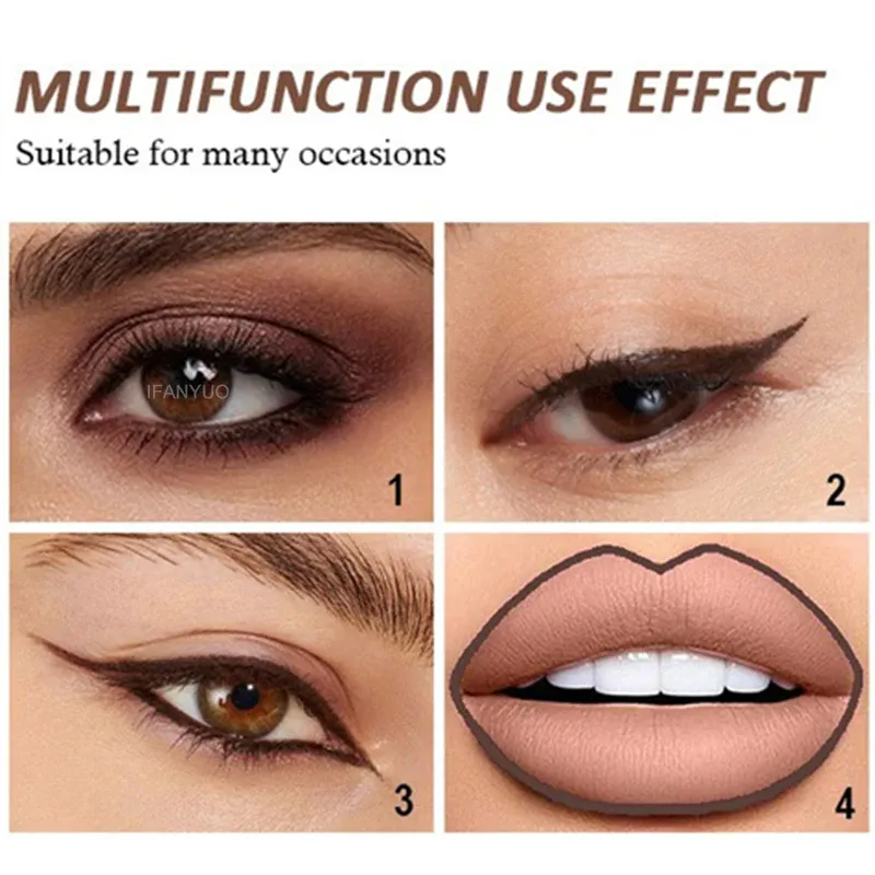 Crayon Eyeliner Gel noir imperméable, 8 couleurs, résistant aux taches, longue durée, maquillage pour les yeux adapté aux débutants, stylo à haute teneur en pigments — image 6