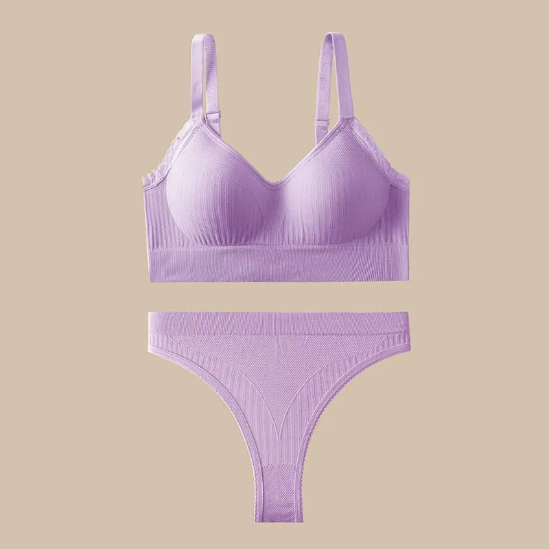 [Ensemble] ensemble de Lingerie Sexy pour femmes ensemble de soutiens-gorge Push Up soutien-gorge à armatures solide ensemble de sous-vêtements de tous les jours