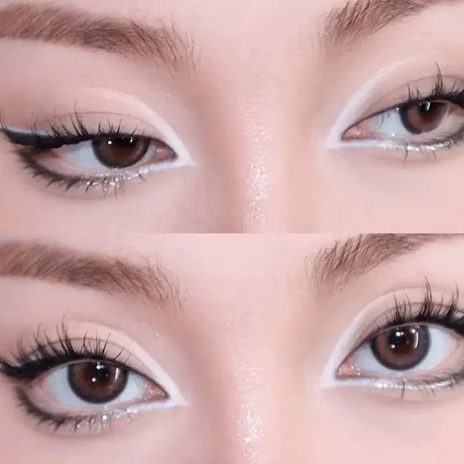 Hisyi Matte Monochrome Lidschatten-Palette, natürliches Licht, Highlighter-Puder für zarte Augenkonturen, hellt auf — image 2
