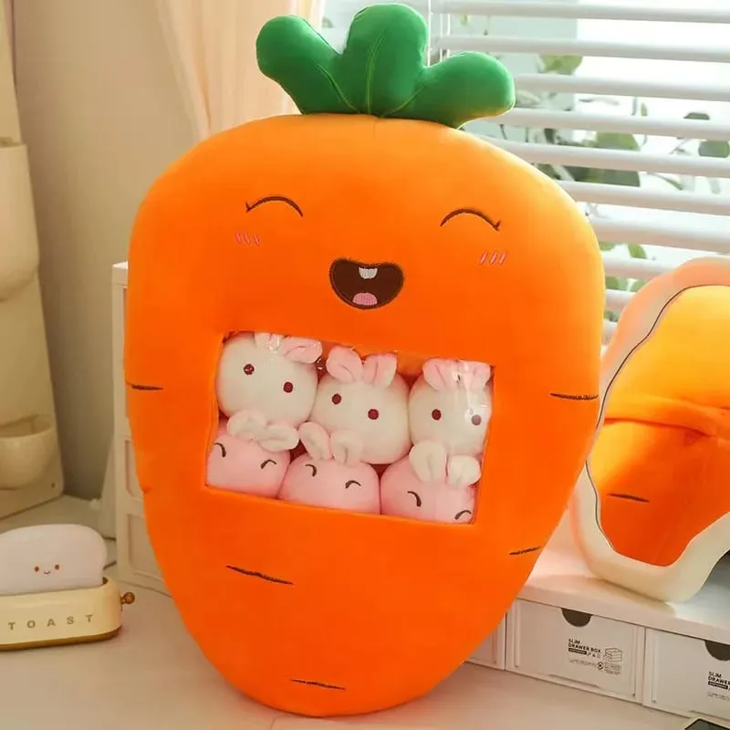 Enam Mainan Kecil Di Dalam Bantal Mewah Buah Kartun Comel Kusyen Sofa Sumbat Lembut Homdecor Bantal Sandaran Hadiah Kanak-kanak — image 9