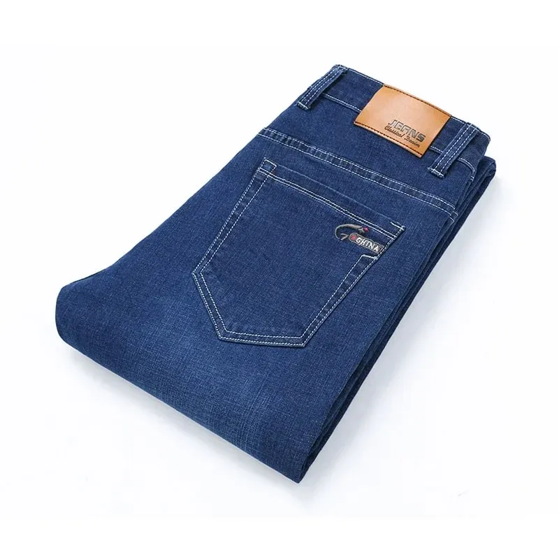 Jean droit pour hommes, pantalon en Denim, Style classique, extensible, décontracté, grande taille 40 42 44 46, printemps-automne 2025 — image 10