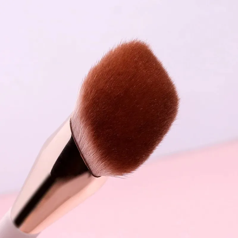 Berus Mekap OVW Berus Penyuci Asas Cecair Blending Blush Brush 2PCS Kontur Wajah Kepala Serong Alat Solek Profesional — image 4