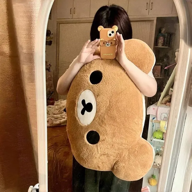 44 cm sød Rilakkuma plyslegetøj Rygstøtte Aftageligt betræk Sengekanten Stor pudedyne Vaskbar sovepudegaver — image 3
