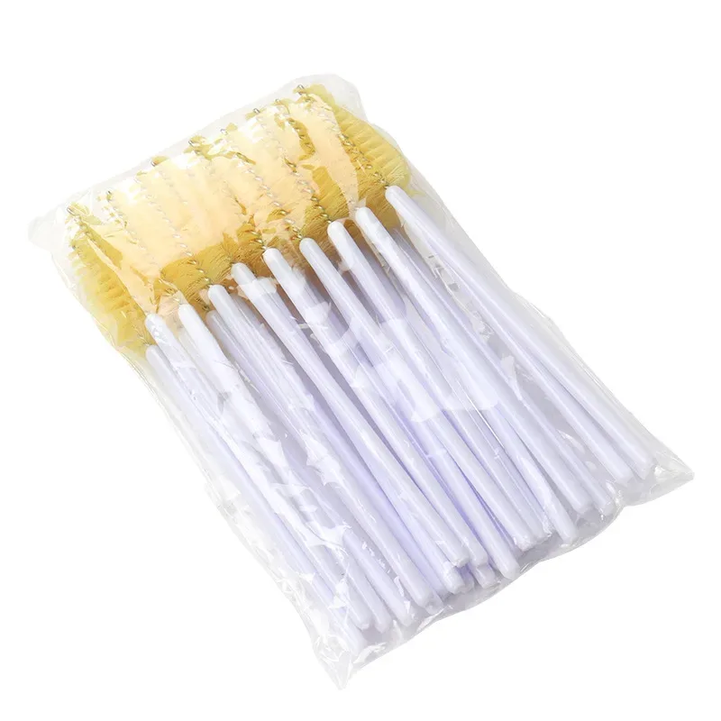 50 st Ögonfransar Ögonbrynsborste Vattendroppsform Nylon Material Fransar Makeup Borstar Ögonfransförlängning Skönhetsverktyg Mascara Wand — image 16