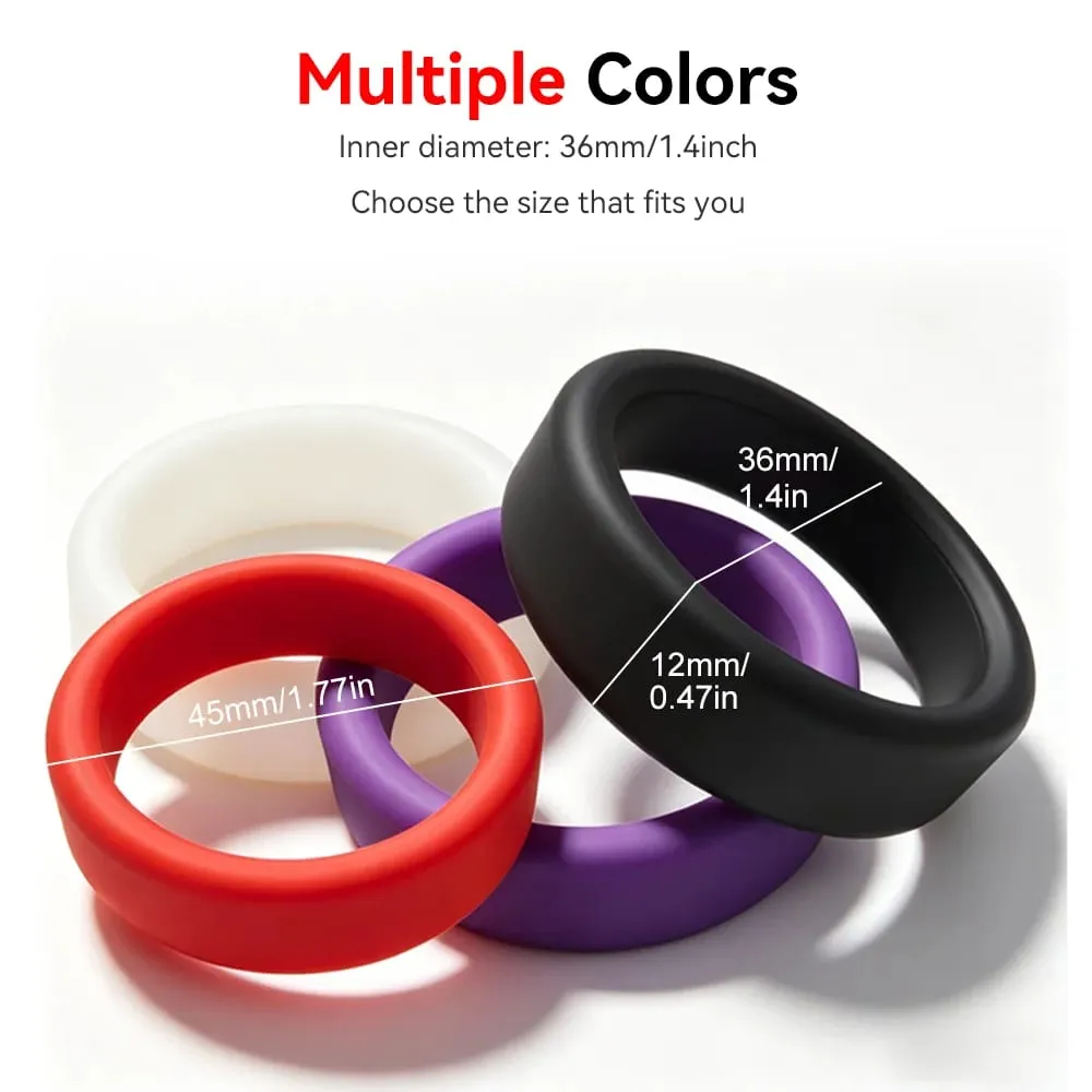 Silikone Penis Ring Cock Ring Erektion Ring Forsinkelse Ejakulation Fixed Stamina Enhancer Sexlegetøj Voksne mandlige par Langvarig — image 4