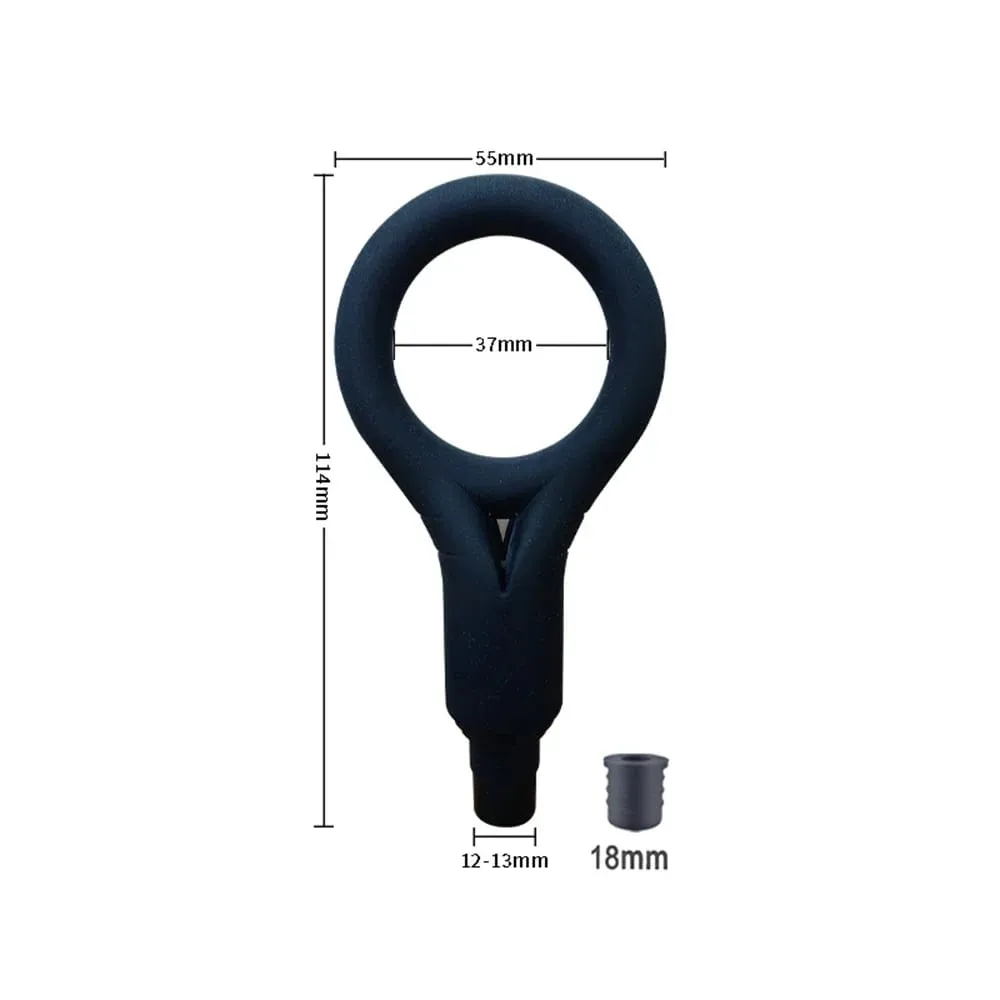 Men's vibrating masturbator electric masturbation ring training and relaxation device fascia gun adult head sex toy — image 5