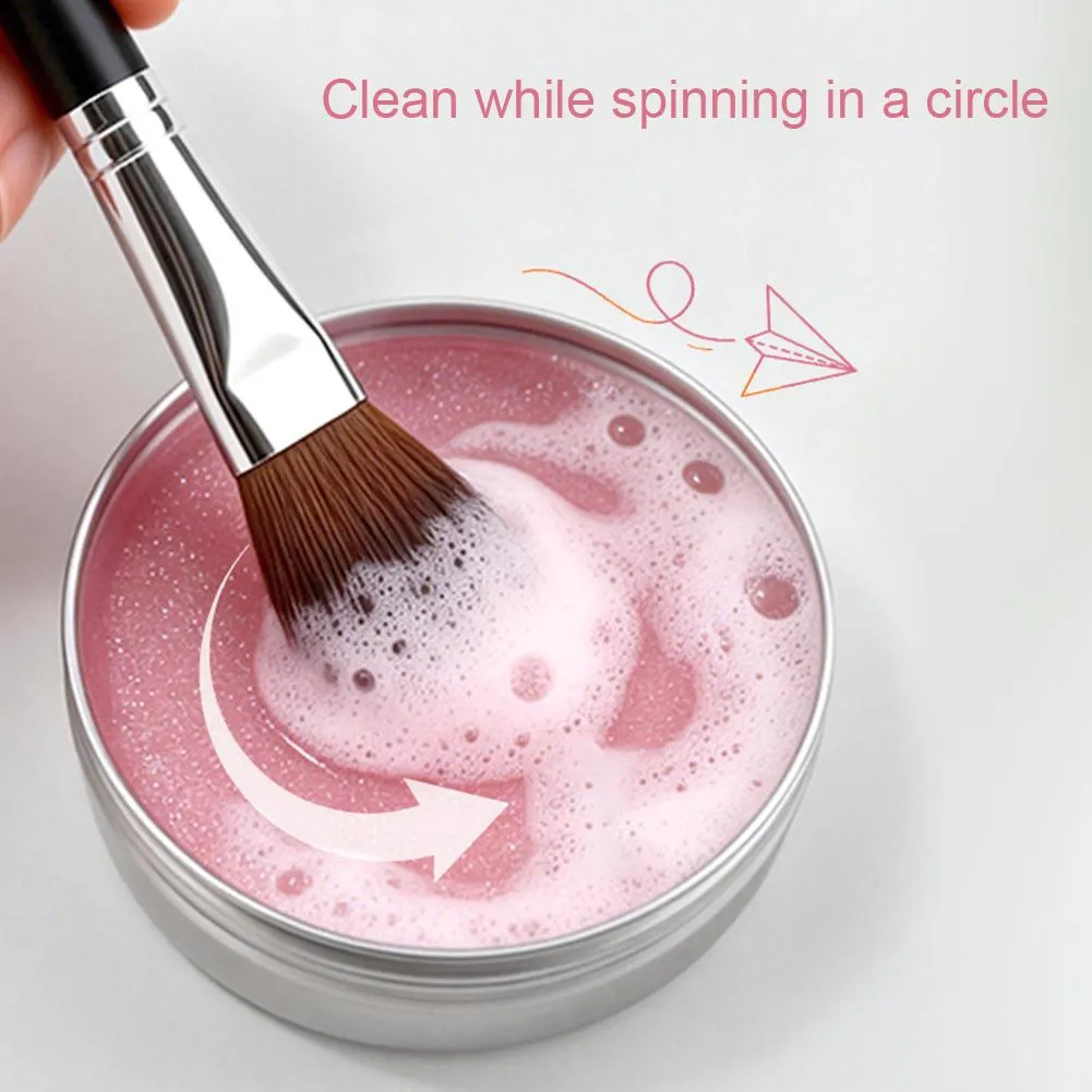 Make-upborstelreiniger met siliconenmat Reinigt diep waterdichte make-up voor synthetische en natuurlijke make-upborstels en sponzen — image 3