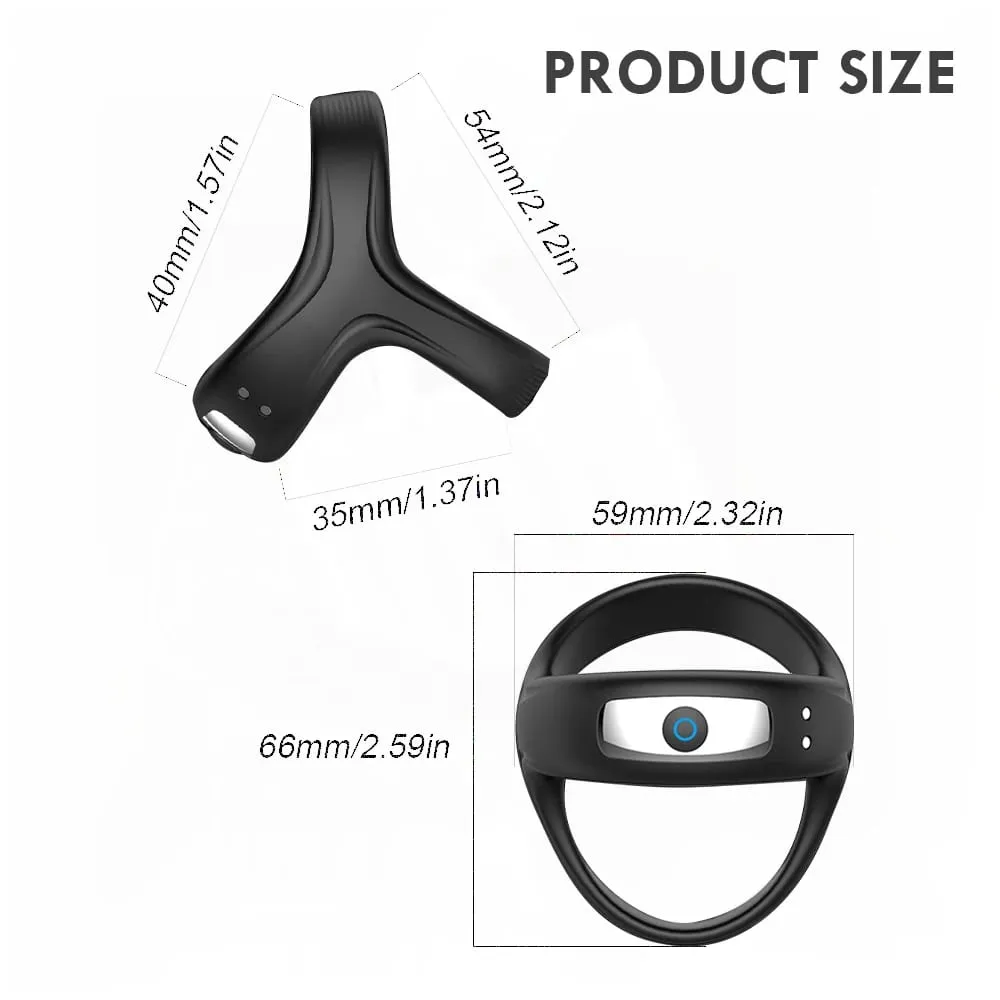 Leistungsstarker Vibrator-Penisring für Männer, Verzögerung der Ejakulation, Penisring, Sexspielzeug, Schloss, Penisring, Cockring für Erwachsene, männliche Sexartikel ab 18 Jahren — image 6