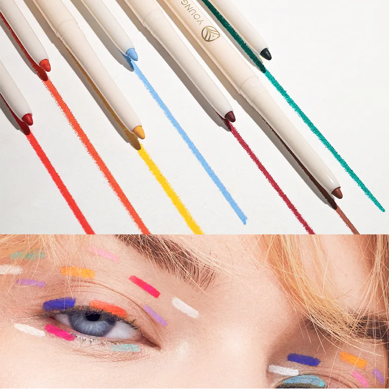 Silky Long Lasting Eye LinerดินสอBlade Tip Natural Matteไวน์อายไลเนอร์สีแดงง่ายต่อการสีและกันน้ำEye Make Upเครื่องสำอาง — image 5