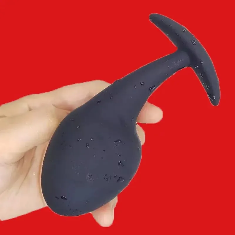 ซิลิโคน Anal Dilator แต่ Butt Plug Tadpole รูป Buttplug Butplug Analplug Anus ตูดลูกปัด Anchor ของเล่นนวดต่อมลูกหมาก — image 3