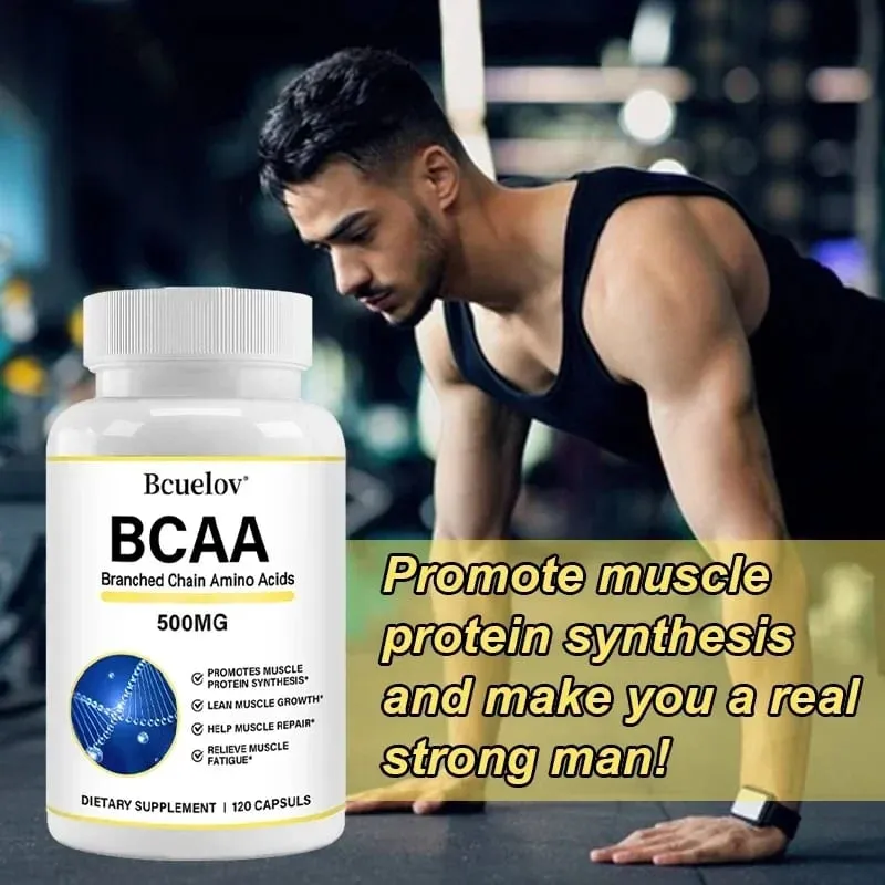 Supplement – Branched Chain Amino Acids Capsules – Enhance Strength and Energy Levels Increase Muscle Mass