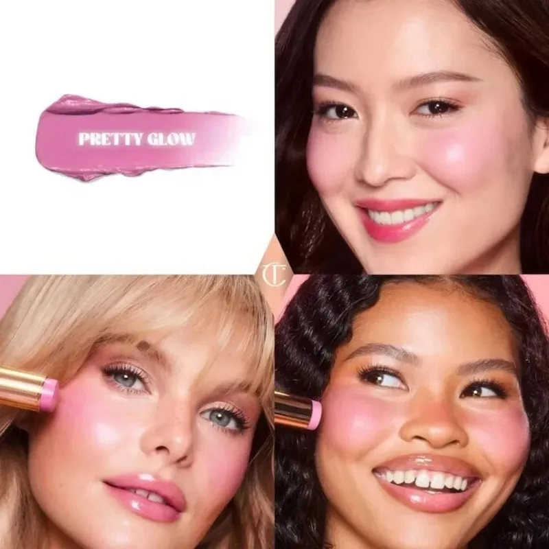 Charlotte Tilbury Setting Powder Compact Lip Gloss Foundation דו-גווני פלטת צלליות סומק קל משקל עדין עמיד לאורך זמן — image 6