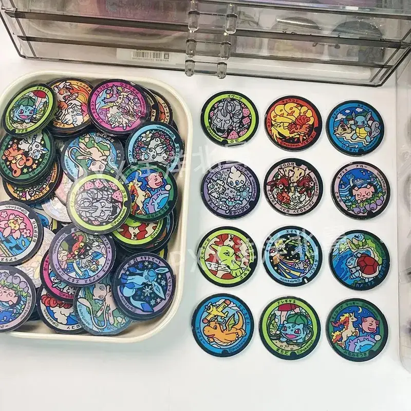 4 ซม.Pokemon อะคริลิครอบชิ้น DIY สูงน่ารักการ์ตูนอุปกรณ์ต่อพ่วง Unmaterial Handmade Pp คลิปอุปกรณ์เสริม Pikachu